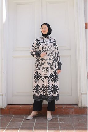 تونیک حجاب مشکی زنانه پنبه ای kor grup - کد 954747425