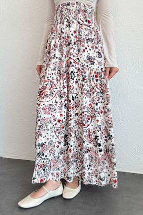 دامن حجاب نارنجی زنانه کمر کش دار InStyle - کد 954746626