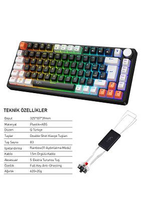 کیبورد گیمر مشکی gameagle - کد 954933620
