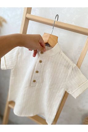 پیراهن سفید بچه گانه رگولار mandalinsbaby - کد 955202045