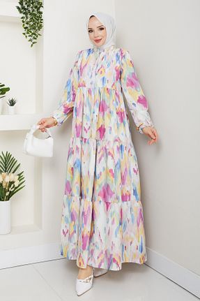لباس حجاب آبی زنانه A-line modapark.ist - کد 955294376