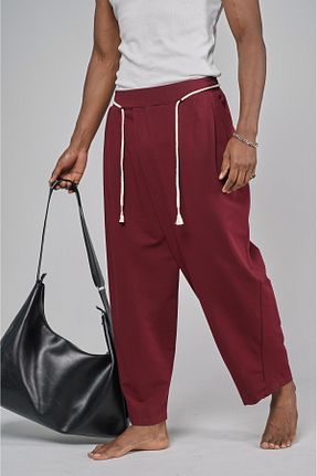 شلوار زرشکی مردانه پنبه پلی استر Butik - کد 955350001