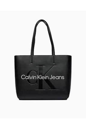 کیف دوشی مشکی زنانه پلی اورتان Calvin Klein - کد 627318079