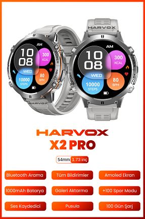 ساعت هوشمند طوسی گارانتی وارد کننده HARVOX - کد 955475147
