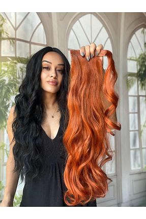 کلاه گیس نارنجی زنانه Suzan Peruk - کد 955640844