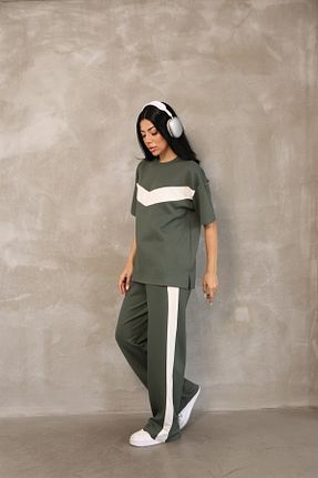 ست کرمکن اسپرت خاکی زنانه پنبه پلی استر sportiness - کد 956174743