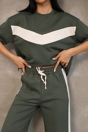 ست کرمکن اسپرت خاکی زنانه پنبه پلی استر sportiness - کد 956174743