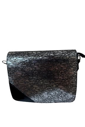 کیف دوشی طوسی زنانه چرم مصنوعی shop - کد 955784059