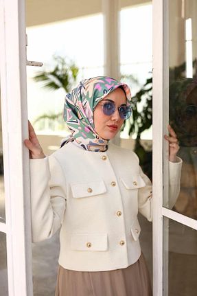 روسری آبی İpek Tivil Silk Home - کد 815157461