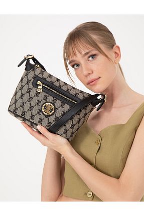 کیف دوشی طوسی زنانه Pierre Cardin - کد 948940111