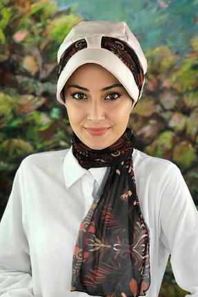 شال بژ زنانه پلی استر BUTİKAMBAR - کد 141761560