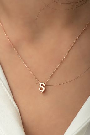 گردنبند نقره طلائی زنانه 925 عیار Elika Silver - کد 142127358