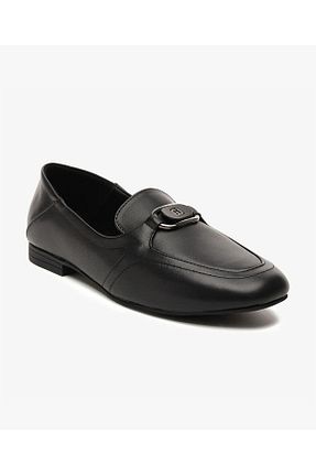 کفش لوفر مشکی زنانه چرم خالص Greyder - کد 924805661