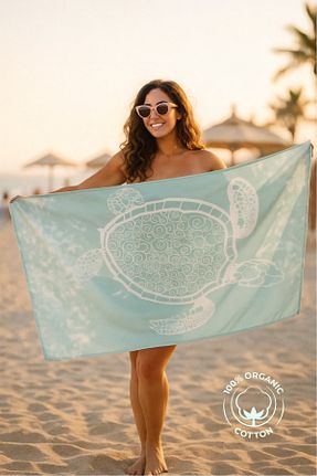 حوله ساحلی طوسی زنانه چاپی XJIM - کد 827031362