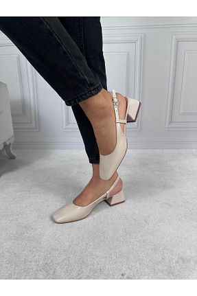 بابت بژ زنانه چرم لاکی Masis - کد 840079739