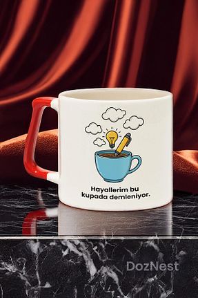 لیوان بژ سرامیک DozNest - کد 932590323