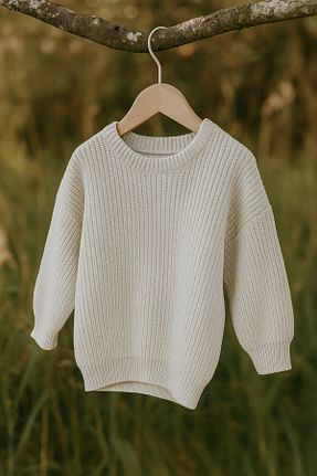 پلیور نباتی بچه گانه ساده Nimini Kids - کد 770968339