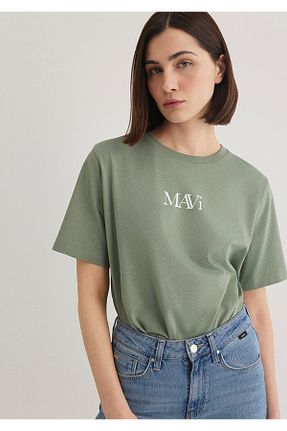 تیشرت سبز زنانه یقه دوچرخه Mavi - کد 845048558