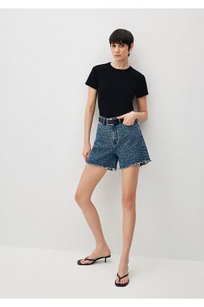 شلوارک و برمودا قهوه ای زنانه Straight Mavi - کد 832838821