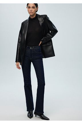 شلوار جین آبی زنانه پاچه اسپانیولی Mavi - کد 382688130