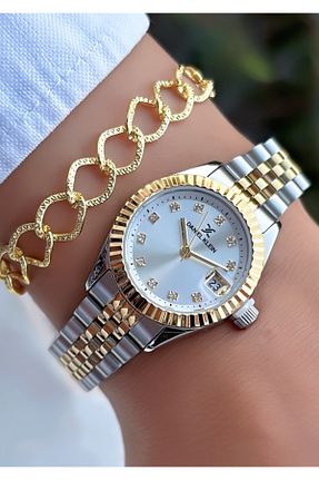 ساعت مچی طلائی زنانه 36-40 میلی متر Daniel Klein - کد 330480340