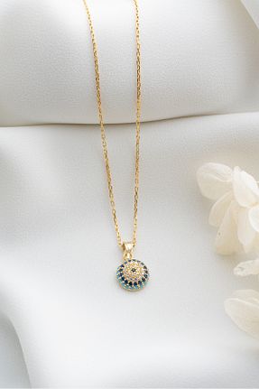 گردنبند نقره طلائی زنانه 925 عیار Şimal Silver - کد 669842553