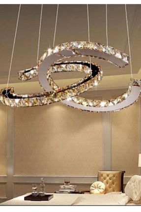 لوستر بژ سنگ کریستال Ömür Avize - کد 50313559