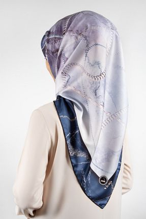 روسری سرمه ای پلی استر VİOLLA - کد 880256667