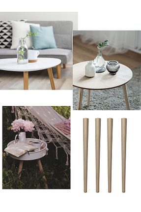 پایه مبل قهوه ای HAMADEX - کد 885877255