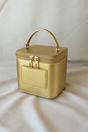 کیف دستی طلائی زنانه چرم مصنوعی Madamra - کد 956398125