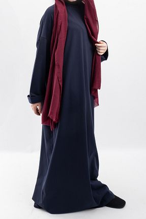 لباس حجاب سرمه ای زنانه اورسایز Vauva - کد 933263220