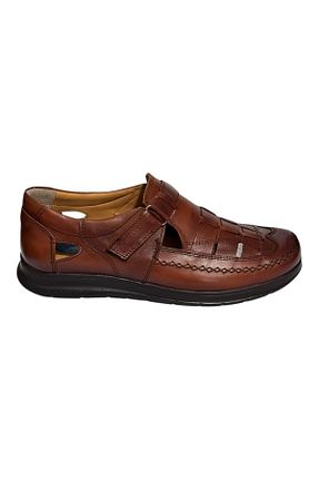 صندل قهوه ای مردانه پاشنه تخت Greyybull Shoes - کد 925841742