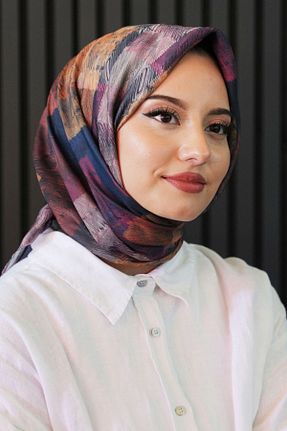 روسری رنگی پنبه پلی استر Eşarp Sokağı - کد 927628052