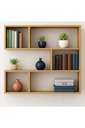 قفسه دیواری قهوه ای 70 سانتی متر Woody Home - کد 956518839