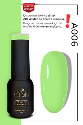 لاک ناخن دائمی سبز CROJE KALICI OJE - کد 829050569
