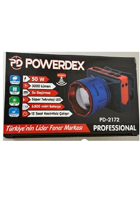 چراغ دستی مشکی powerdex - کد 955854057