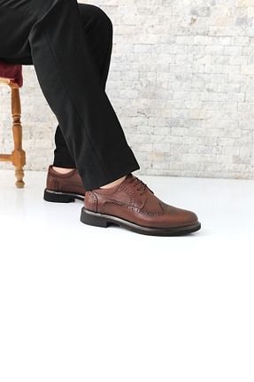 کفش کلاسیک قهوه ای مردانه چرم خالص Greyybull Shoes - کد 905132941