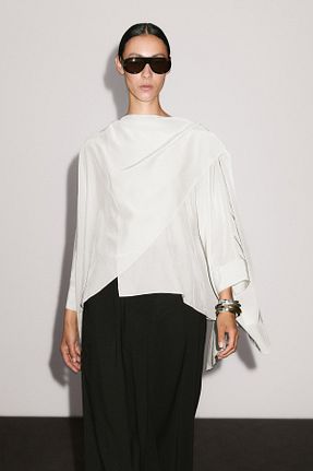 پیراهن بژ زنانه رگولار Massimo Dutti - کد 946233470