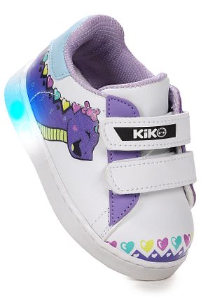 کفش اسنیکر بنفش بچه گانه چسبی Kiko Kids - کد 834385359