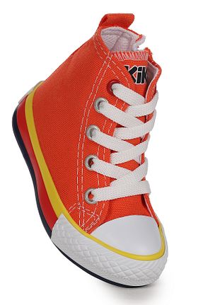 کفش اسنیکر نارنجی بچه گانه بند دار Kiko Kids - کد 839387187