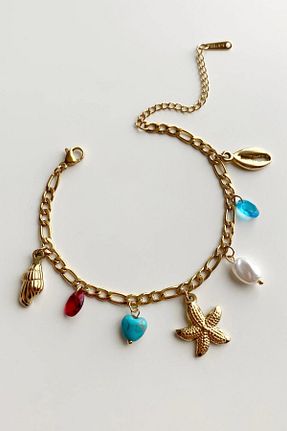 دستبند استیل (فولاد) زرد زنانه استیل ضد زنگ Radino Collection - کد 954942211