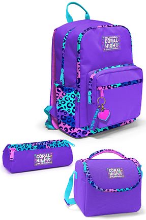 کیف مدرسه سبز بچه گانه پارچه ای Coral High - کد 837938777
