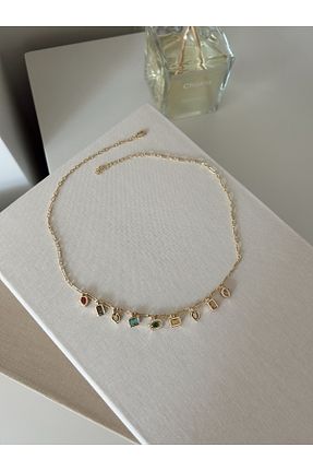 گردنبند استیل ( فولاد ) طلائی زنانه استیل (فولاد) Asteria Jewelry - کد 930980517