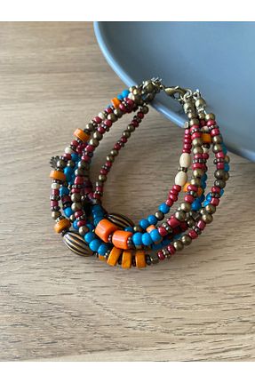 دستبند جواهر رنگی زنانه منجق dela otantik - کد 921351667