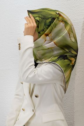 روسری خاکی İpek Tivil Vissona - کد 901653234