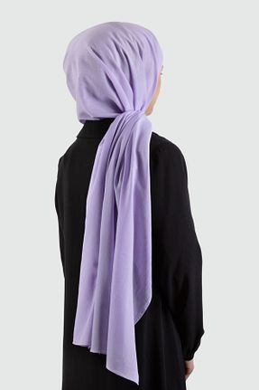 شال بنفش زنانه پنبه ای Vissona - کد 730372647
