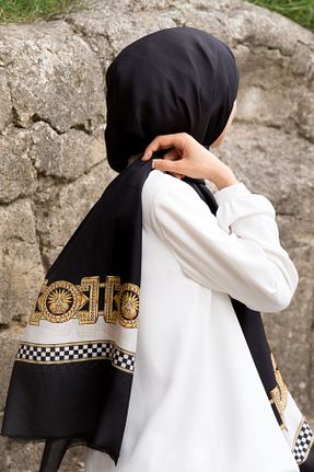 شال مشکی زنانه Vissona - کد 934736385