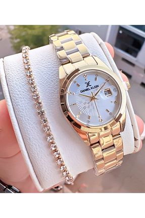 ساعت مچی طلائی زنانه 26-30 میلی متر Daniel Klein - کد 850465060