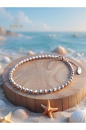 خلخال نقره رنگی زنانه ZERİUM - کد 956129837