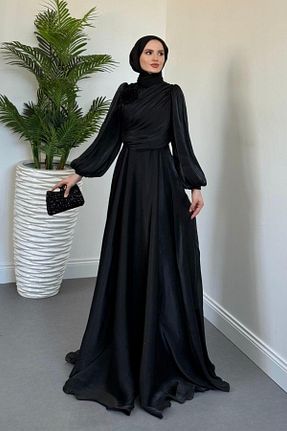 لباس مجلسی حجاب رنگی MERVEN AKYÜZ - کد 956391826
